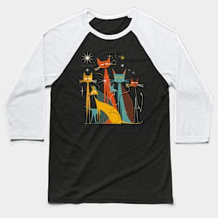 Mid-Century Modern CAT Doors Baseball T-Shirt